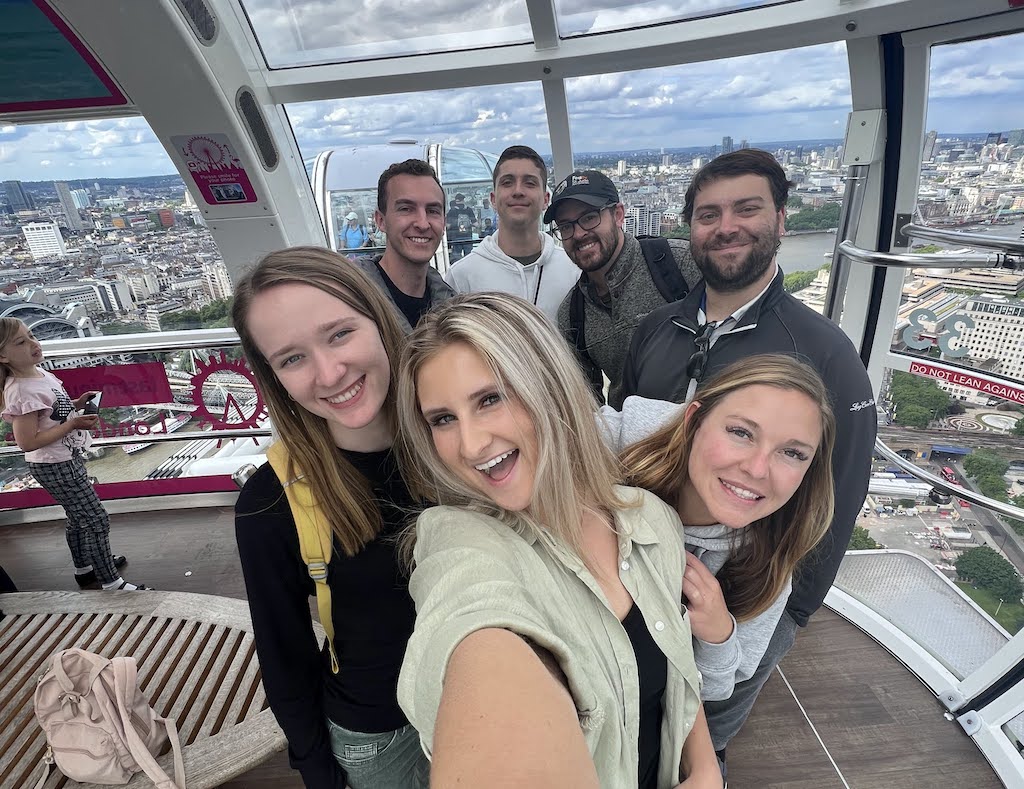 inside of the London eye